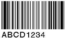 Code 39 條碼示意圖